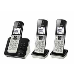 PANASONIC KX-TGD323SLW Trio (Grau, Schwarz)