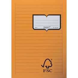 NATURA LINE FSC Cahier (A4, Ligné, Jaune)