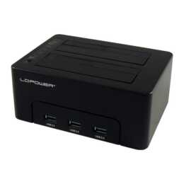 LC POWER Dockingstation (SATA-III, 3 x USB 3.0 Typ-A)