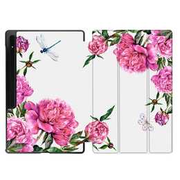 EG Housse (11", Galaxy Tab S9, Fleurs, Rose)