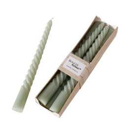 BOLTZE Candela lunga Twisto (6 pezzo, Verde chiaro, Verde)