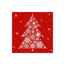 BRAUN + COMPANY Serviette en papier Big Crystal Tree (33 cm x 330 mm, 20 pièce)