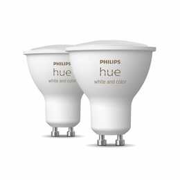 PHILIPS HUE Lampadina LED White & Color Ambiance (GU10, Bluetooth, 5.7 W)