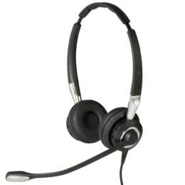 JABRA Office Headset BIZ 2400 II QD Duo UNC (On-Ear, Kabel, Schwarz)