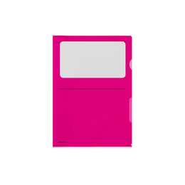 KOLMA RACER Cartellina trasparente Visa Dossier Script CopyResistant (Rosa, A4, 10 pezzo)