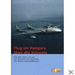 Flug im Vampire über die Schweiz (DE)