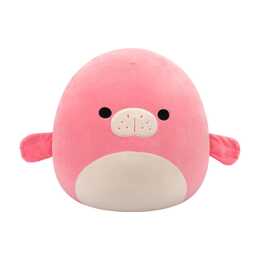 SQUISHMALLOWS Lamantin (40 cm, Corail, Rose)