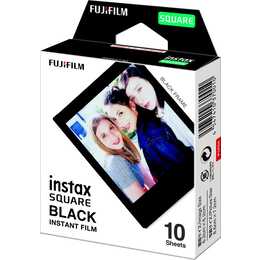 FUJIFILM Black Pellicola istantanea (Instax Square, Nero)