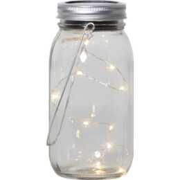 STAR TRADING Luce solare Jamjar (0.3 W, Transparente)