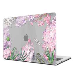 EG Hardcase (MacBook Air 13" M2 2022, Blumen, Rosa)