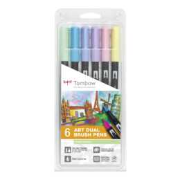 TOMBOW Filzstift (Violett, Gelb, Grün, Blau, Rosa, 6 Stück)