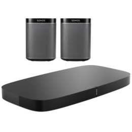 SONOS Playbase + 2 Speaker Play:1 Black