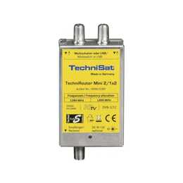 TECHNISAT Mini2/1x2 Amplificateurs et répartiteurs (Argent, Jaune)