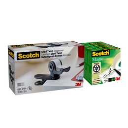 3M Klebebandabroller Scotch Clip & Twist (Schwarz)