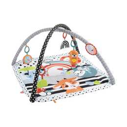 FISHER-PRICE Krabbeldecke & Spielbogen Tierfreunde Kontrast (Mehrfarbig)