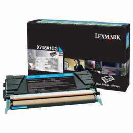 LEXMARK X746A1CG (Cartouche individuelle, Cyan)