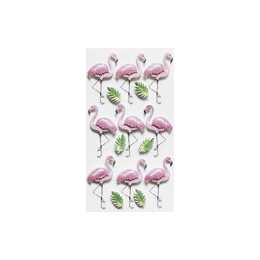 ARTOZ Autocollant Flamingo (Vert, Pink)