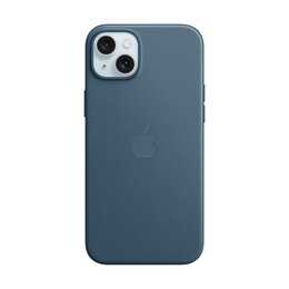 APPLE Backcover Fine Woven (iPhone 15 Plus, Blau)