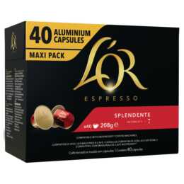 L'OR Capsule di caffè Espresso Splendente (40 pezzo)