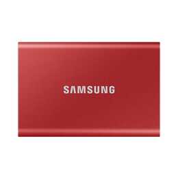 SAMSUNG Portable SSD T7 (USB di tipo C, 1000 GB, Metallico, Rosso)