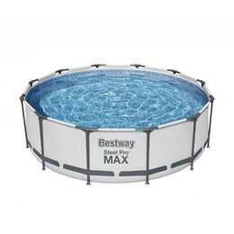 BESTWAY Piscina fuori terra con struttura tubolare in acciaio Pro Max (366 cm x 100 cm)