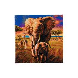 CRAFT BUDDY Savannah Elephant Pittura diamante (Addobbo, Incollare)