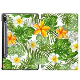 EG cover per Samsung Galaxy Tab S8 11" (2022) - giallo - piante