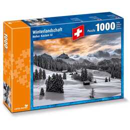 CARTA.MEDIA Winterlandschaft, Hoher Kasten AI Puzzle (1000 x)