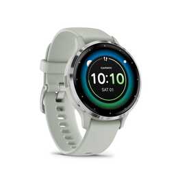 GARMIN Venu 3S (41 mm, Polymer, Edelstahl, Silber)