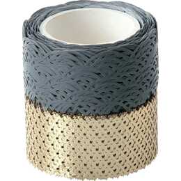 FOLIA Washi Tape Set (Grigio, Oro, 5 m)