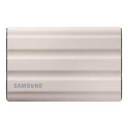 SAMSUNG T7 Shield (USB Typ-C, 2000 GB, Beige, Schwarz)