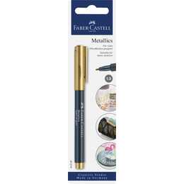 FABER-CASTELL Permanent Marker Metallics (Gold, 1 Stück)