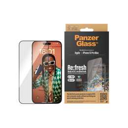 PANZERGLASS Vetro protettivo da schermo Refresh iPhone 15 Pro Max (iPhone 15 Pro Max, 1 pezzo)