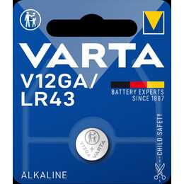 VARTA Batterie (LR43 / AG12 / V12GA, 1 pièce)