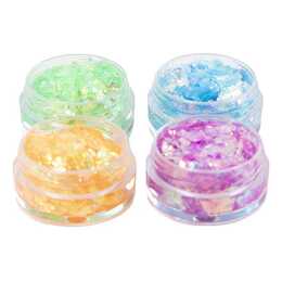 CREATIV COMPANY Glitter (Arancione, Verde, Blu, Pink, 4 pezzo)