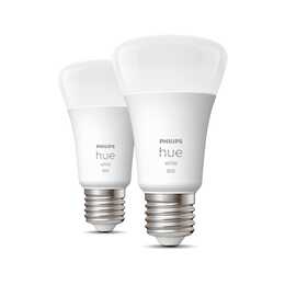 PHILIPS HUE LED Birne White (E27, ZigBee, Bluetooth, 9 W)