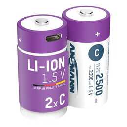 ANSMANN Batterie (C / Baby / LR14, 2 Stück)