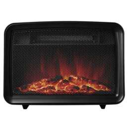 INTERTRONIC Fireplace Heater Black