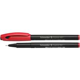 SCHNEIDER Topliner 967 Penna a fibra (Rosso, 1 pezzo)