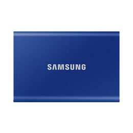 SAMSUNG Portable SSD T7 (USB Typ C, 2000 GB, Indigo Blue, Blau)