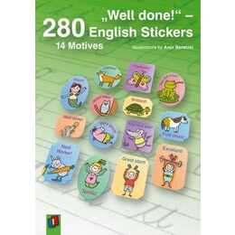 "Well done!" - 280 English Stickers