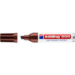 EDDING Permanent Marker 500 (Braun, 1 Stück)