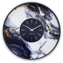 NEXTIME Marble Duo Horloge murale (Analogique, 48 cm)