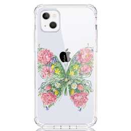 EG Backcover (iPhone 14 Plus, Farfalla, Transparente)