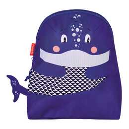 HERLITZ Kindergartenrucksack Animal Whale (6.5 l, Grau, Lila)