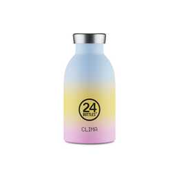 24BOTTLES Gourde isotherme Aurora Clima (330 ml, Jaune, Bleu clair, Rose)