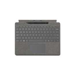 MICROSOFT Surface Pro Signature + Slim Pen 2 Type Cover / Tablet Tastatur (13", Surface Pro 8, Surface Pro 9, Surface Pro X, Platinum)