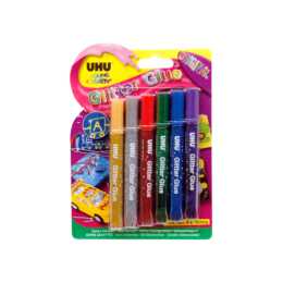 UHU Colle de bricolage Glitter Original (10 ml, 6 pièce)