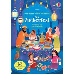 USBORNE PUBLISHING Stickerbuch Mein Immer-wieder-Stickerbuch: Das Zuckerfest (Taufe, 200 Stück)