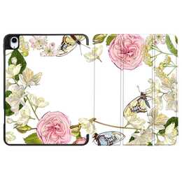 EG Housse (10.9", iPad (10. Gen. 2022), Fleurs, Rose)